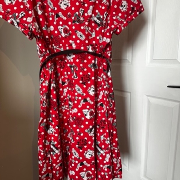 Torrid Red Poplin Collared Midi Swing Dress – Size 24 - Picture 6 of 11